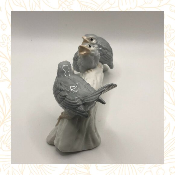 Vintage Otagiri Japan Porcelain Birds on Branch MCM Figurine - Picture 2 of 7